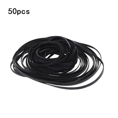 50 kpl Vaihtolevykelan hihna Kumipintainen tasohihna Levy soittimelle Walkmanille Dvd Cd-rom Toistimelle 3mm leve hihna