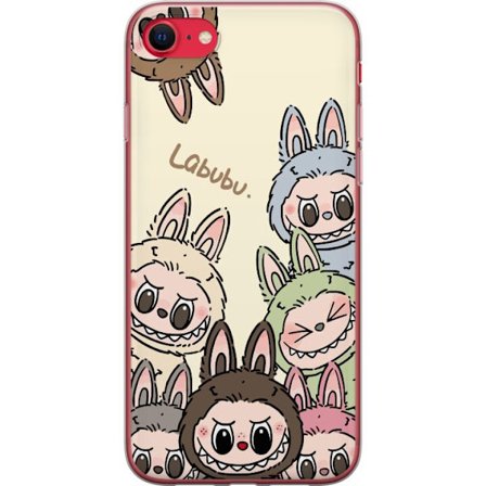 Kompatibelt Mobilskal till Apple Apple iPhone 8 Monster kanindocka med blomsterkrans vinylfigur