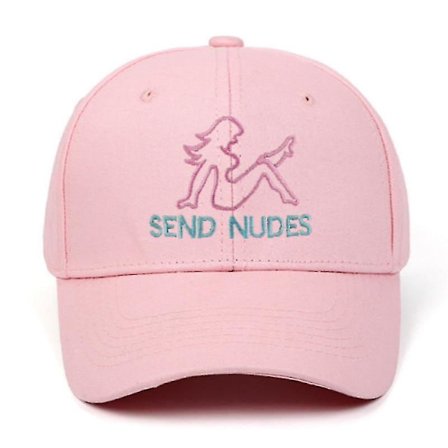 Säädettävä Send Nude -kirjailtu baseball-lippis