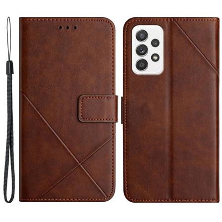 Samsung A52 / A52s Embossed Plånboksfodral I Pu-läder - Brun Brun