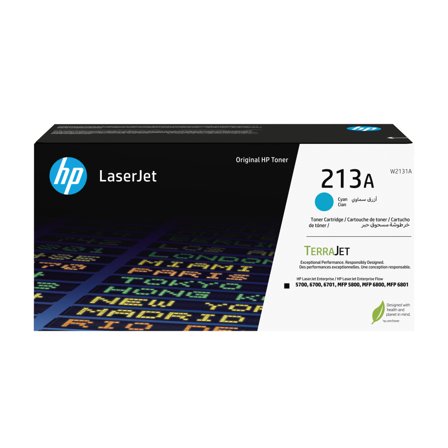 HP 213A - cyan - original - LaserJet - tonerpatron (W2131A)