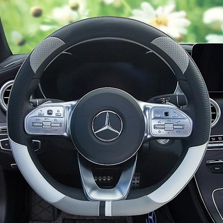 Ratdæksel Microfiber læder, åndbart mesh Universal 14,5-15 tommer - D Type Elegant Sort (enkelt)