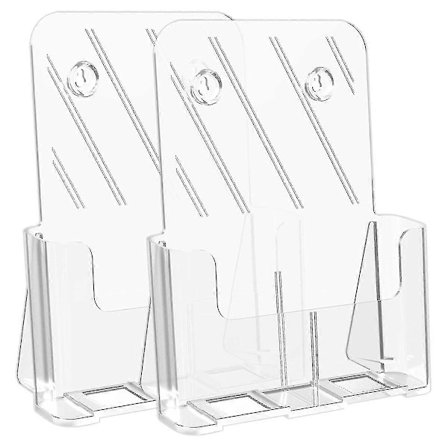 Brosjyreholder 8.5 X 11 Brosjyre Display Stativ Akryl Brosjyreholdere Klar Flygeblad Holder Display Tw