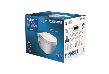 Duravit Starck 3 WC-skål med sits, Badrum