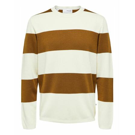 Selected Homme - Stickade Tröjor - Vit - Herr - Storlek: S, Herr, Storlek: S