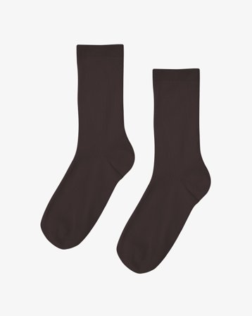Women Classic Organic Sock - Coffee Brown