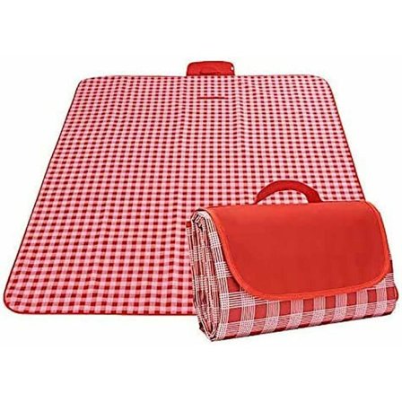 Picknickfilt 200 x 200 cm strandfilt picknickmatta campingfilt vattentät sandtät utomhus strandmatta