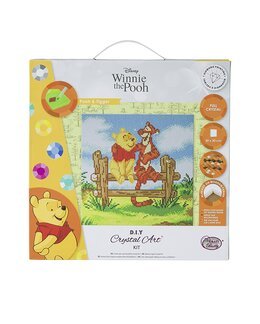 Crystal Art Canvasbilde Ole Brumm og Tigergutt