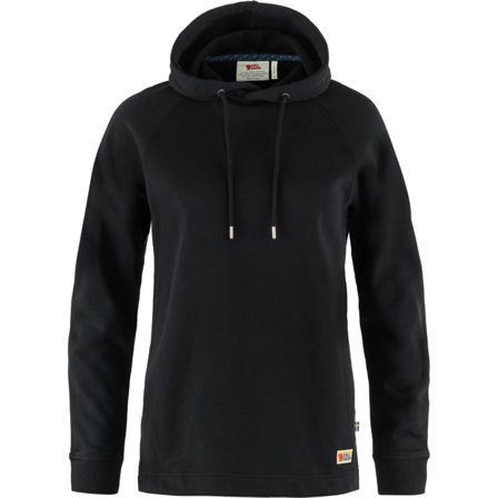 Fjällräven Women's Vardag Hoodie Sweater in Black | Size: Small, Organic Cotton