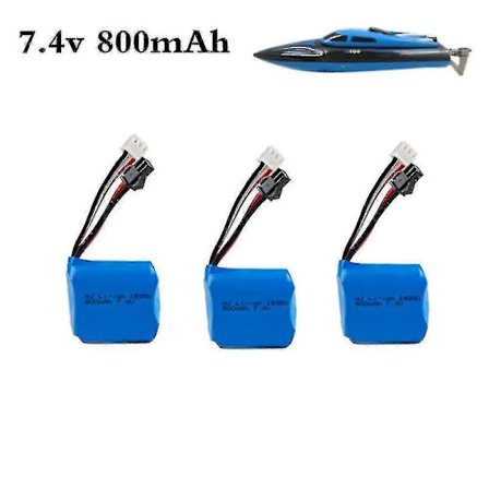 7.4v 800mah 18350 Li-ion Batteri Til H100 H102 H106 7.4v Batteri Til Jjrc S1 S2 S3 S4 S5 Høj Hastighed Rc Båd[D]
