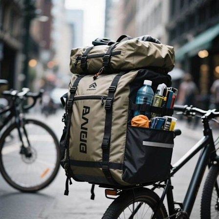 WOZWE Sykkelveske for Bagasjebrett - Stor Kapasitet 27L - Regntrekk Inkludert