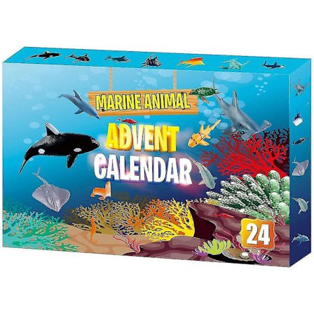 Julebarn leker Sjødyr Julekalender 24-dagers nedtelling