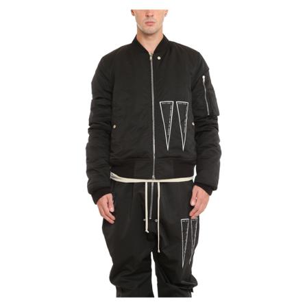 Rick Owens, Bomber Jackets Zwart, Heren, Maat:L