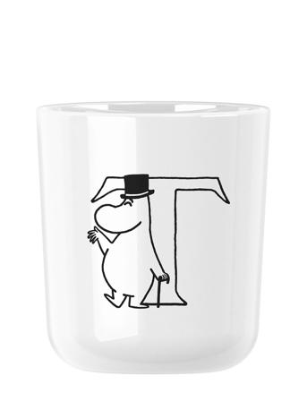 Moomin Abc Mugg - T 0.2 L. Moomin White Home Meal Time Cups & Mugs Cups Valkoinen RIG-TIG