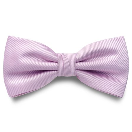 Jasnofioletowa wstępnie zawiązana muszka rypsowa dla mężczyzn - Muszki gotowe do noszenia