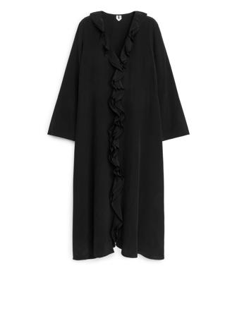 Rüschenkleid - Schwarz