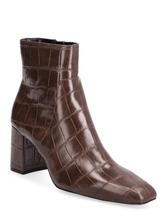Nilo1 Shoes Boots Ankle Boots Ankle Boot - Heel Brun Mango