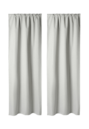 Åhléns Home Mörkläggningsgardin MOLLIE 135x300 cm, 2-pack Gardiner Grön ONESIZE