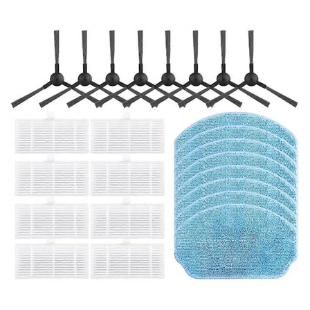 VCR04W sivuharjan Hepa-suodattimen moppiliinojen robotti-imurin varaosien lisävarusteet
