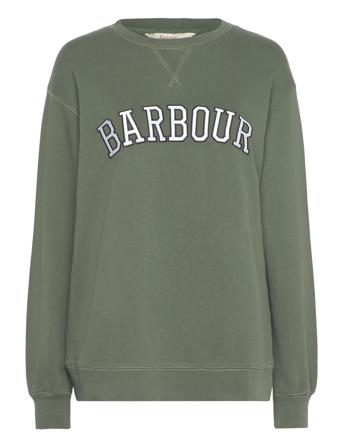 Barbour Northumb Sweat Tops Sweat-shirts & Hoodies Sweat-shirts Khaki Green Barbour