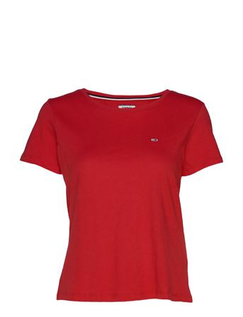 Tjw Soft Jersey Tee T-shirt Top Rød Tommy Jeans