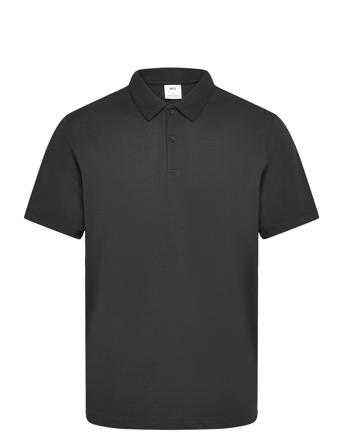 Slim-Fit Cotton Piqué Textured Polo Shirt Black Mango
