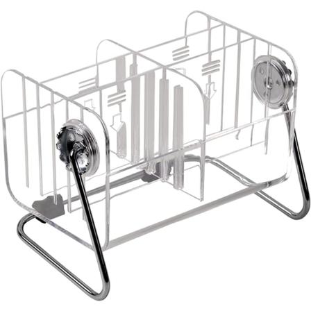 Akryl Fjärrkontroll Organizer Fjärrkontroll Förvaringsbox Återanvändbar Klar Hållbar 6 Grids Premium Desktop Organizer för Hom