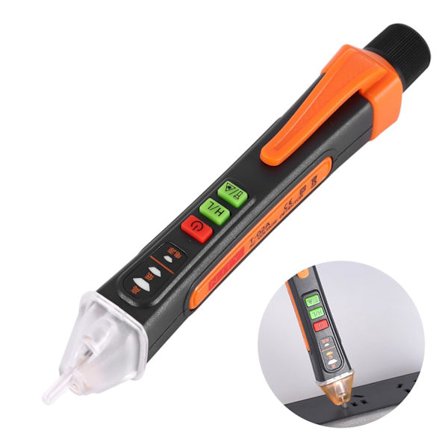 Kosketukseton jännitteenkoetin AC-alue 12–1000 V 48–1000 V Sähkötesteri taskulampulla Äänimerkki Johdon katkaisupisteen tunnistin