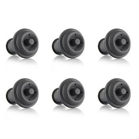 Vinsparare Vakuumproppar, Set om 6, Gummi Vinproppar, för Vinsparare Vakuumpump Konserverare, Flaskgummi Korkar För Att Bevara Vinsmaken