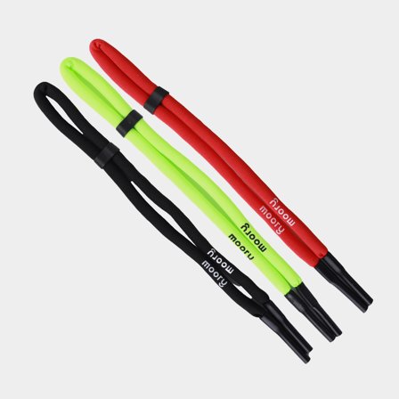 Floating strap for glasses Moory Sunglass Saver Black / Neon Green / Bright Red, 3-pack