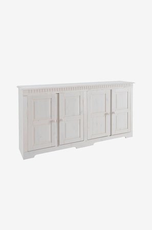 Loft24 - Skjenk 4 dører Lisa - Hvit - Kommoder - Fra Homeroom