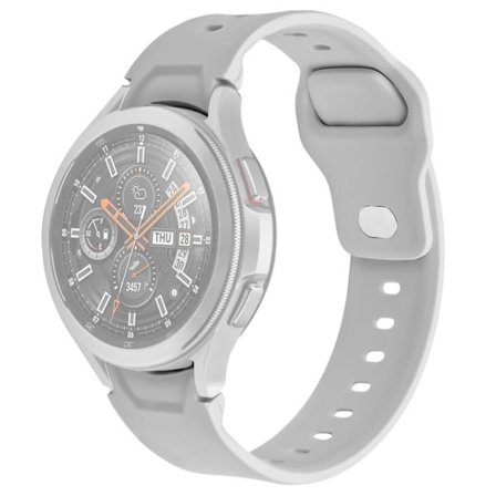 Samsung Galaxy Watch 4 Classic (46mm) / (42mm) silikoninen ranneke - Vaalean Harmaa