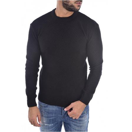 Goldenim paris, Pull 1251 Zwart, Heren, Maat:M