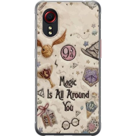 Kompatibelt Mobildeksel til Samsung Samsung Galaxy Xcover 5 Broderad magisk illustrasjon med symboler, sitater og fantasiverden inspirert av eventyr s