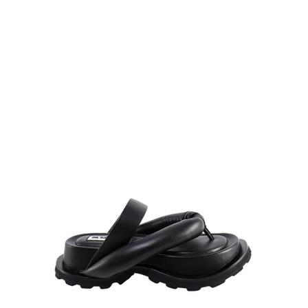 Jil Sander, Sandals Czarny, Kobieta, Rozmiar: 40 EU