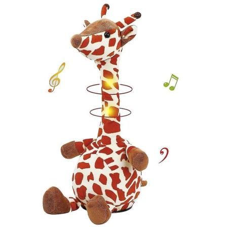 Elektrisk docka pratar giraff upprepar vad du säger Skakar på huvudet Elektrisk interaktiv animerad leksak Talande kompis Elektrisk leksak Mimicking 