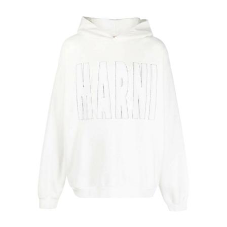 Marni, Hoodies Wit, Heren, Maat:S