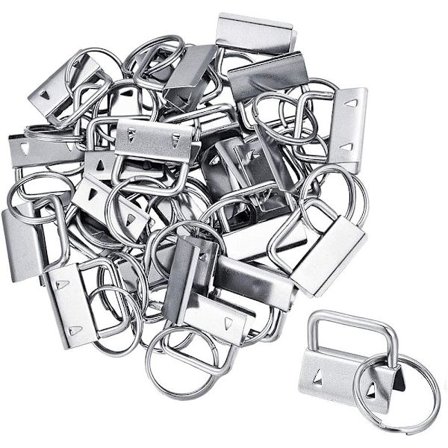 40 stk. nøkkelring maskinvare håndleddsmaskinvare med metall håndleddssett med nøkkelringer nøkkelkjeder (1 tomme bred)