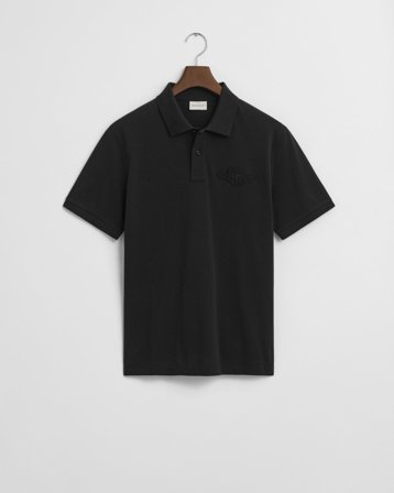 GANT Herren Tonal Poloshirt (M) Schwarz