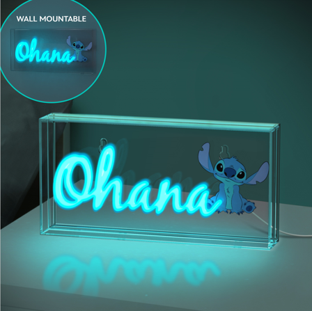 LILO & STITCH - Ohana - Led Neon Light