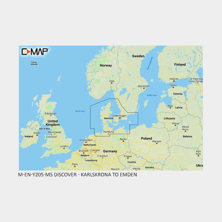 Carte marine électronique C-MAP Discover - Karlskrona - Emden
