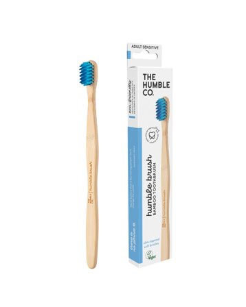 The Humble Co. - Bambus Zahnbürsten - Humble Brush Adult Sensitive Blau