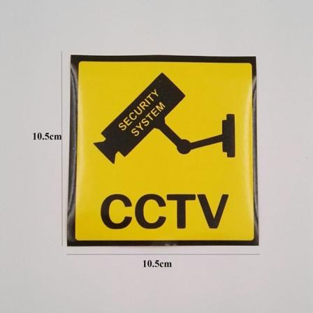 5 st Varningsdekaler Övervakningssäkerhetsdekal 105X105MM 105x105mm