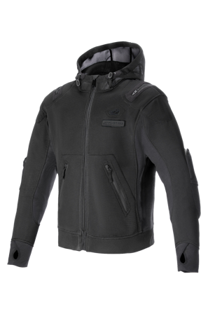 Motorradhoodie Alpinestars Moflow Air Tech Schwarz L
