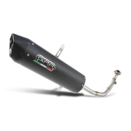 Impianto di Scarico Completo G.P.R. Furore Nero Opaco - Kymco SuperDink 125i 2017-2020