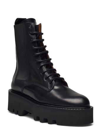 Pesaro Black Vacchetta Shoes Boots Ankle Boots Laced Boots Svart ATP Atelier