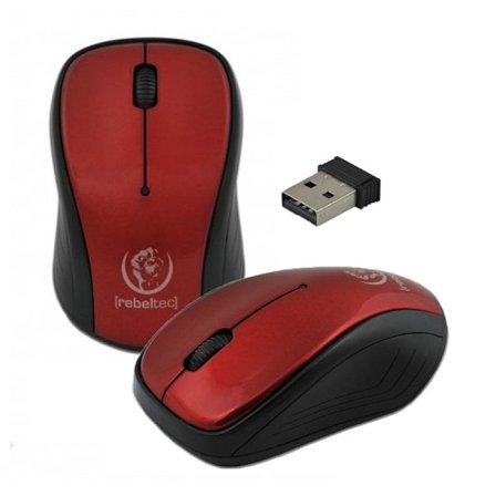 Rebeltec COMET Trådlös Mus - Röd