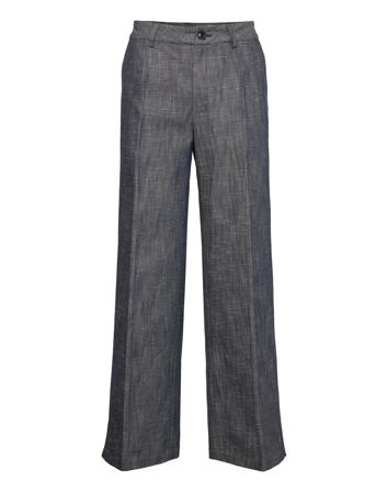 Kirbie Pants Rough Twill Trousers Suitpants Marineblå Naja Lauf*Betinget Tilbud