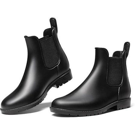 Kumisaappaat Naiset ja Miehet Nilkkurit Naisten Saappaat Lyhyet Chelsea-saappaat Vedenpitävät Sadetussaappaat - Koko 41