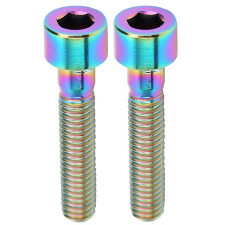 2 stk M6x30mm sykkelstyre-stammebolter fjellsykkel landeveissykkel sykkel headset-hetter skruer iøynefallende farge